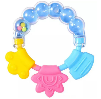 Baby Silicone Teether I Baby Needs I Baby Rattle