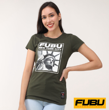 Fubu Girls Roundneck Jersey Knits Short Sleeve QOT01-0009 Fatigue