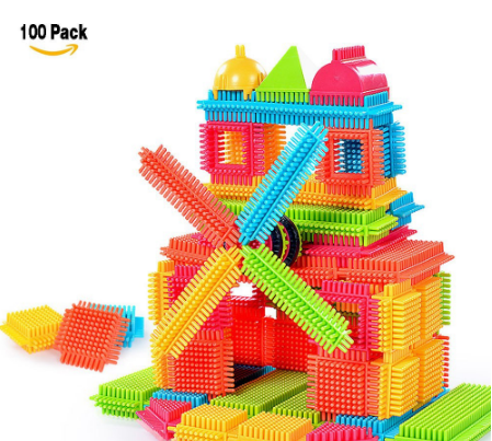 100pcs Bristle Blocks Set Toddlers Building Creative Toys