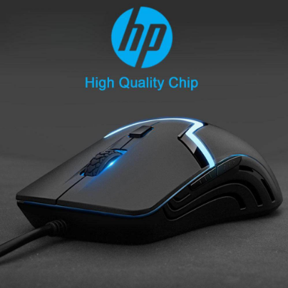 HP Wired USB Optical Mouse Wireless Gaming Mouse With 7 Colors Rainbow Led Light Mice For Laptop PC