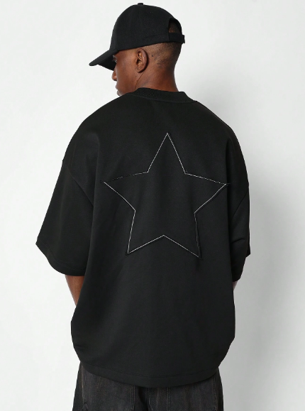 SUMWON Oversized Fit Tee With Star Applique On The Back