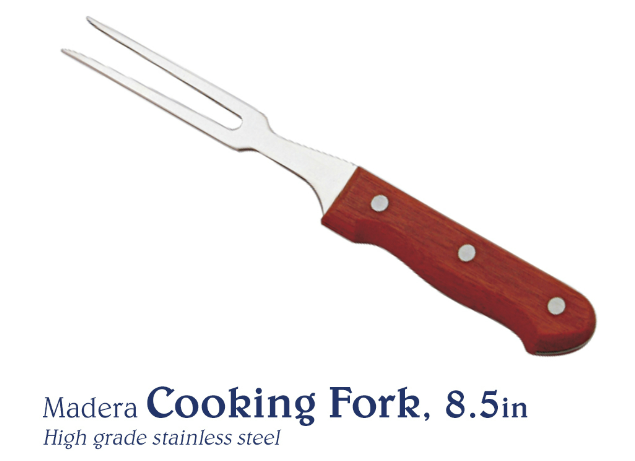 Chef's Classics Madera Stainless Steel Cooking Fork, 8.5in