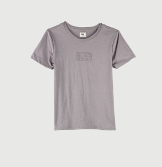 Stylistic Mr. Lee Ladies Basic Round Neck T-Shirt for Women Trendy Fashion Regular Fit 121138-U Gray