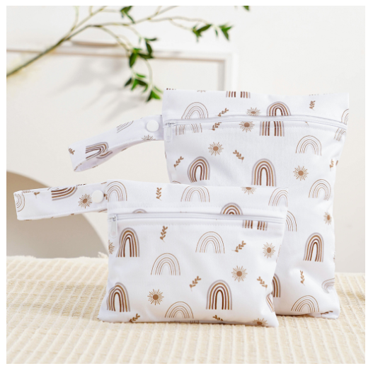 Reusable Waterproof Wet Bag Perfect For Cloth Diapers Breast Pump Parts Beach Pool Gym Stroller C8