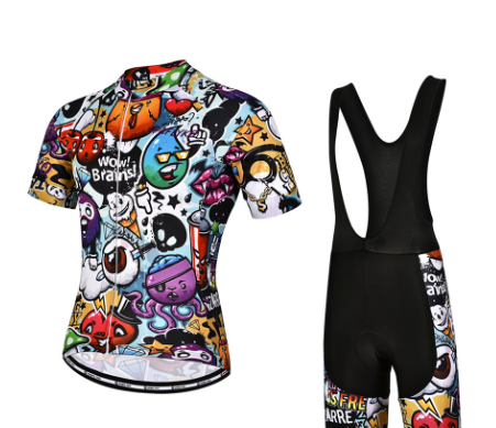 Funny Cycling Jersey Men's Cycling Shirt Quick Dry Breathable Fabric