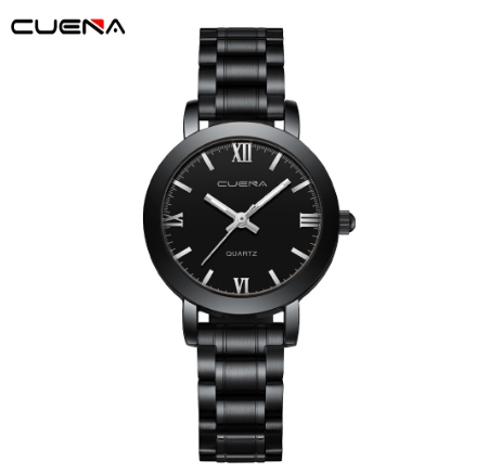 CUENA Women's Watch Fashion Simple Business Stainless Steel Quartz Waterproof 6020 W4