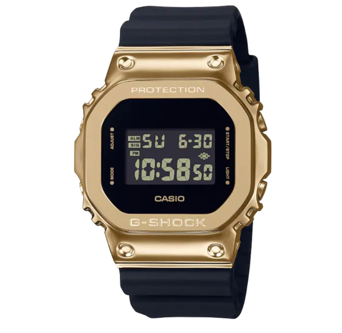 Casio G-Shock Metal Covered/Full Metal Black Resin Digital Watch For Men CGM-5600G-9DR