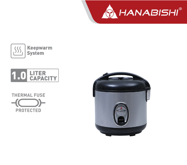 Hanabishi Jar type Rice Cooker HJC10SS Silver Series 1L 5 persons