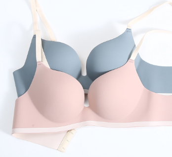 Lovito Women Contrast Binding Bra LNE31220 (Apricot/Pink/Blue/Black)