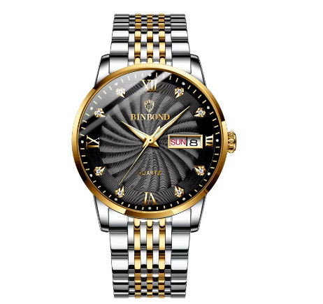 Binbond Original Luxury Watch Fashion Waterproof Business Watch Men Stainless Steel Wrist Watch M4