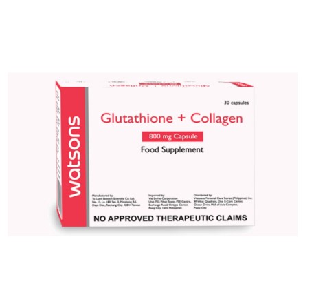 Watsons Glutathione + Collagen 800MG Capsule Food Supplement (Sold per Capsule)