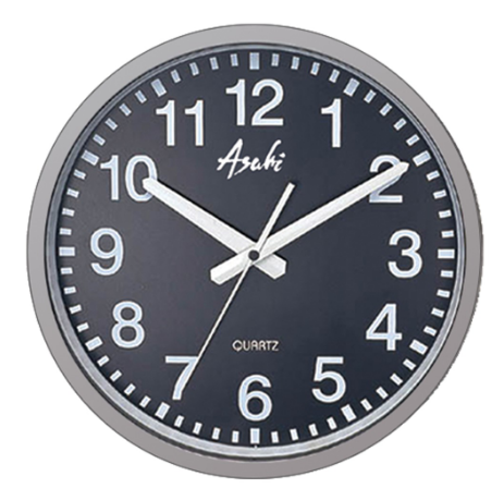 Asahi AD007027 Round Wall Clock 12 inches