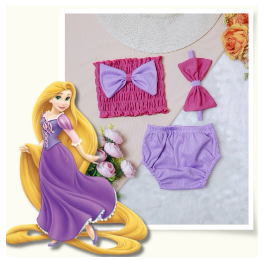 Stacey Smocking Terno For Baby Girl With Turban for 1-24months c17