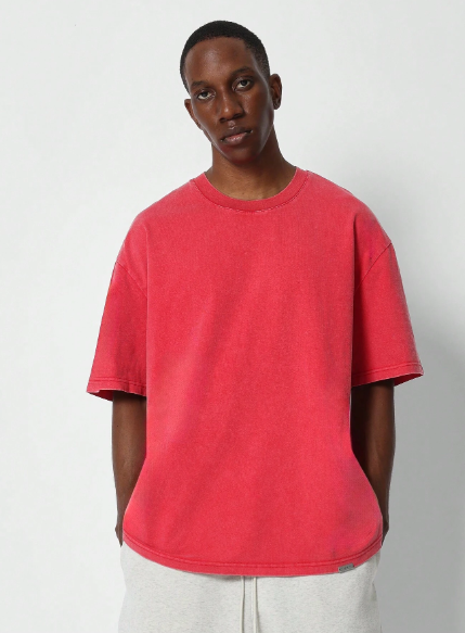 SUMWON Washed Regular Fit Premium Essential Tee