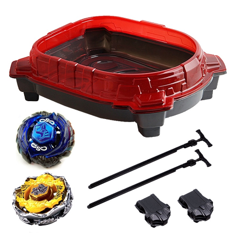 Beyblade Rapidity Metal Fusion Battle Set with Arena and 2 Pcs Random Beyblade Battling Top Toys