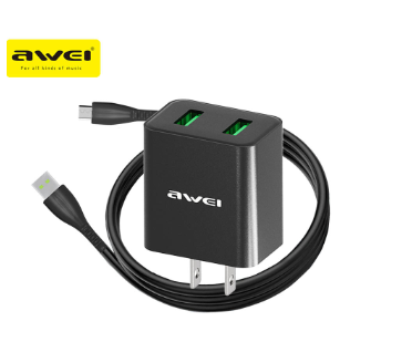 Awei C-10M Micro USB Port Output Data Transmission Cable Cord 1m