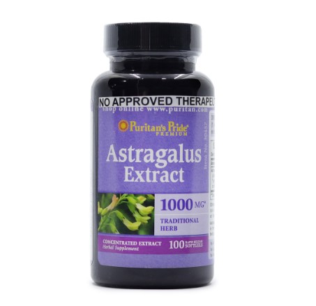Puritans Pride Astragalus Extract 1000MG 100 Softgels