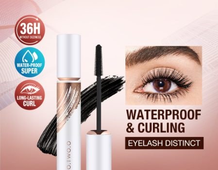 O.TWO.O Mascara Waterproof Long Lash 36H Long Lasting Curling Black Eye Makeup Mascara Volume Lifting