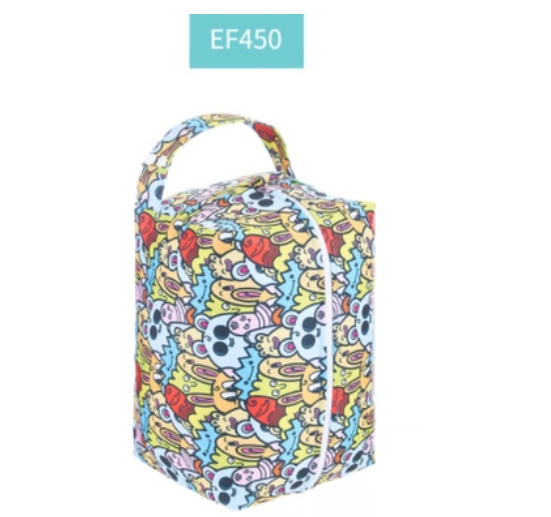 Happyflute Baby Cloth Diaper Bag Waterproof Washable Reusable Wetbag Fashion Diaper Pods Can Hold 5-10Pieces AIO Diapers S6