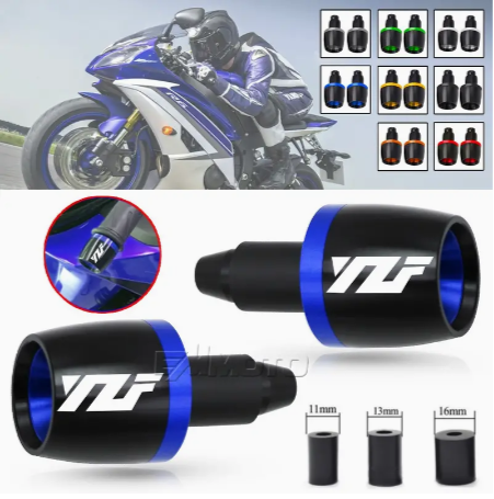 7/8in 22mm Motorcycle Accessories CNC Aluminum Handlebar Grips Bar End Plugs For Yamaha YZF R3 R25 R6 R1 R125 R250 R6s