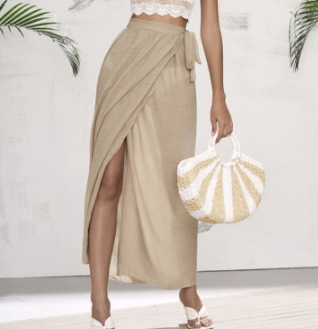 Boho Wrap Side Cover Up Skirt