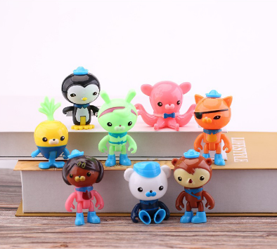 8Pcs / Set Octonauts Action Figures Toys Birthday Gift