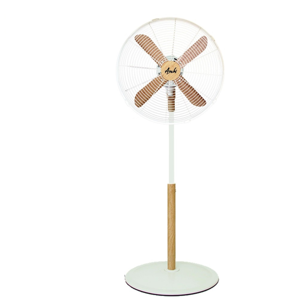 Asahi XF 6077 Retro Wooden 16" Stand Fan