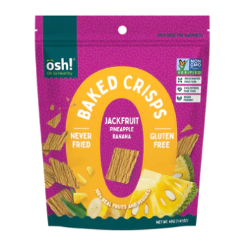 Oh So Healthy  Jackfruit Pineapple Banana Crisps 40g