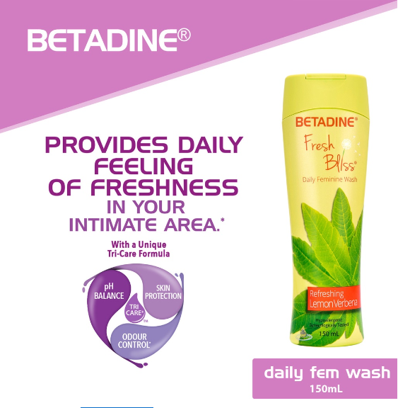 Betadine Fresh Bliss Lemon Verbena 150mL