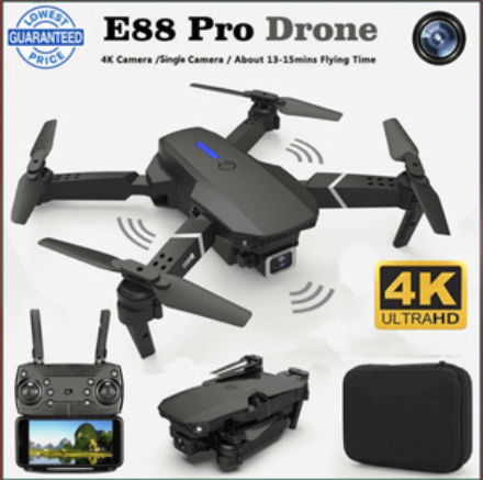 E88 2023 New Drone 4K HD Camera Drone Wi-fi FPV Foldable Professional Drone Highly Preserved RC