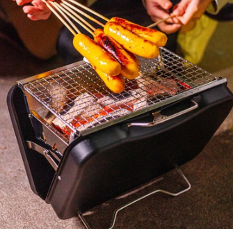 Portable Barbeque Grill Heavy Duty Folding Camping Stove BBQ Charcoal Grill Outdoor Cooking Picnic