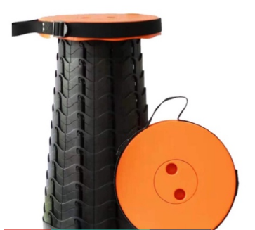 Outdoor Foldable Chair Telescopic Stool Portable Camping Hiking Fishing Plastic Retractable