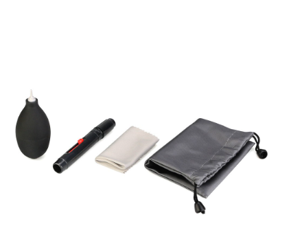 Professional Lens Cleaning 3 piece Set Lens Dust Blower Cleaning Cloth Lens Brush for Camera Astronomy Telescope