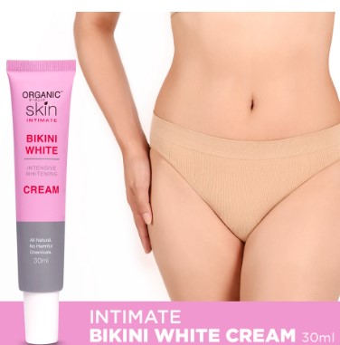 Organic Skin Japan Bikini Whitening Cream Inner Thigh Intimate Area Lightening Cream 30ml