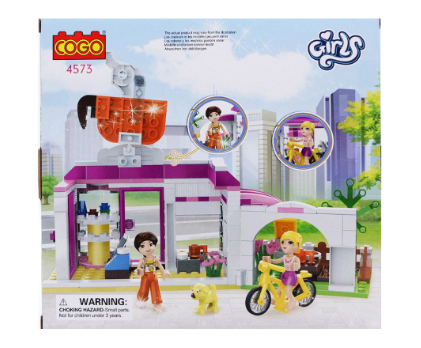 Cogo Girls Happy Coffee Shop Building Blocks