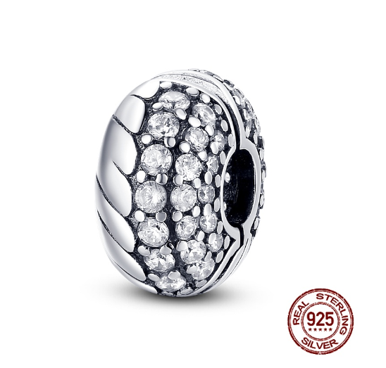 Fit Original Pandora Bracelet Beads Pendant 925 Sterling Silver Love Positioning Buckle Series Colorful Women Jewelry DIY Gift S08