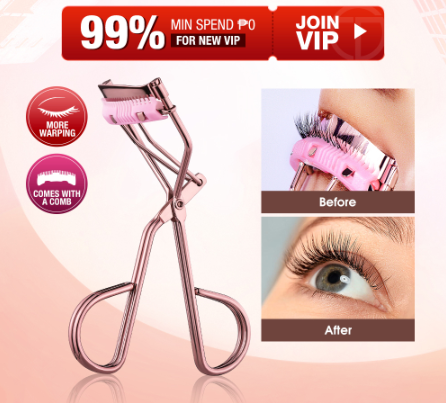O.Two.O Comb Eyelash Curler Warping Fits All Eye Shapes Eyelashes More Curling Makeup Tools