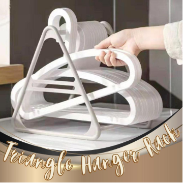 Triangle Clip Hanger Storage Organizer Drying Rack Plastic Tripod Balcony Space Saving For Clothes