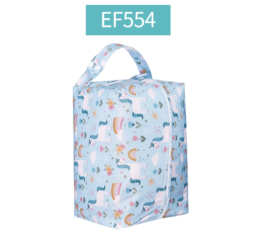Happyflute Baby Diaper Pads Reusable Waterproof Fashion Prints Wet  Dry Cloth Wet Bag Mums Storage Travel Nappy Bag 0011
