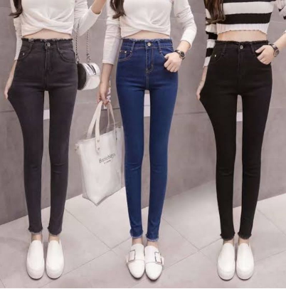 HER TRENDY HIGHWAIST & MIDWAIST SKINNY JEANS DENIM