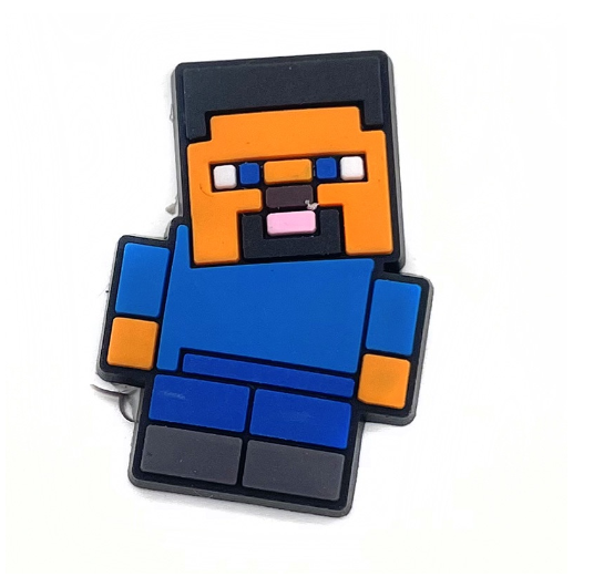 Cartoon Alex Sword Croc Jibbitz for Kids Minecraft Jibbits Charm Computer Game Jibits Crocks Shoes Accessories Shoe Charms Pins 09