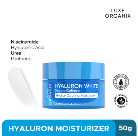 Luxe Organix Hyaluron White Double Collagen Hydra-Cooling Moisturizer 50G