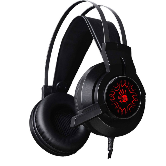 A4Tech Bloody J437 Glare 7.1 Virtual Sound, Noise-Canceling Mic. USB Wired Gaming Headset