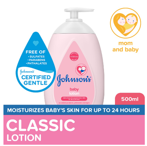 Johnson's Baby Lotion 500ml - Lotion for Baby, Kids, Baby Essentials, Baby Care, Baby Body Lotion