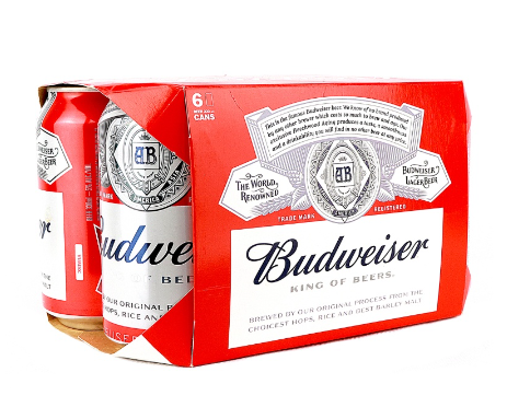Budweiser King of Beers 6 cans