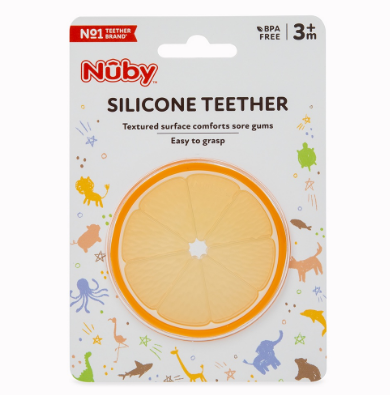 Nuby 3m+ Fruit Silicone Teether