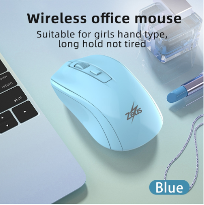 Zeus M-006 Wireless Mouse 3 DPI Adjustment 3 Colors Ergonomic Design For Pc Laptop and Mobile
