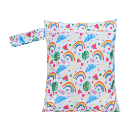 Happyflute 18x25CM Waterproof Mini Wet Diaper Bag Reusable And Portable Single Pocket Dry Bag For Diapers S2