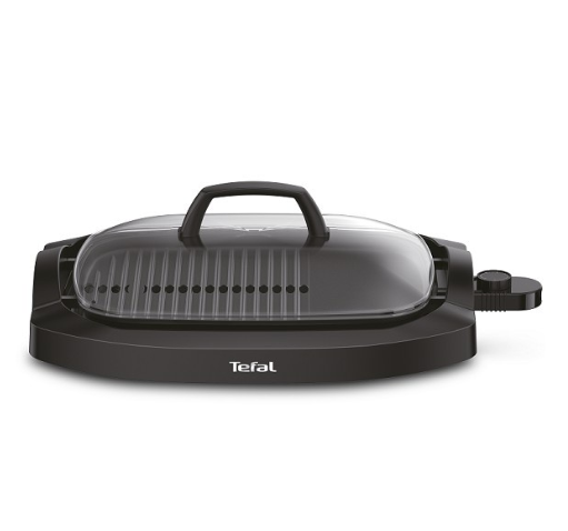 Tefal Electric Health Multi Griller CB6A0827 with Griddle Plate and Lid Less Smoke