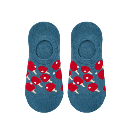 IDENTITY Ping Pong Printed Invisible Socks